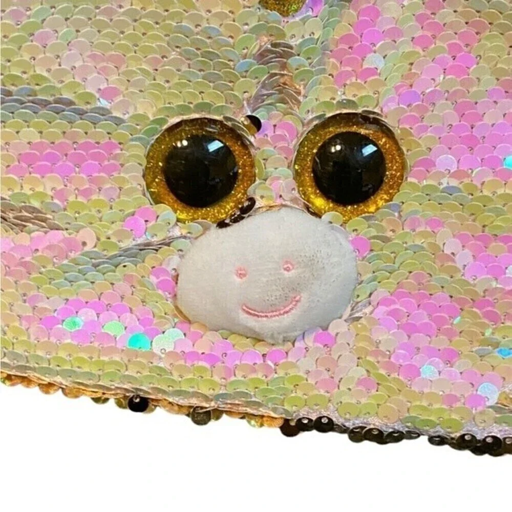 TY Fashion Flippy Sequin Accessory Bag - FANTASIA the Unicorn (8 inch) nwt